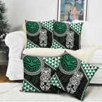 Green Aotearoa Niho Taniwha Pillow Cover Maori Mythology Tooth - Taniko Motifs - Aussie Hoodie