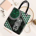 Green Aotearoa Niho Taniwha Tote Bag Maori Mythology Tooth - Taniko Motifs - Aussie Hoodie