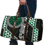 Green Aotearoa Niho Taniwha Travel Bag Maori Mythology Tooth - Taniko Motifs - Aussie Hoodie