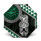 Green Aotearoa Niho Taniwha Umbrella Maori Mythology Tooth - Taniko Motifs - Aussie Hoodie