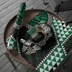 Green Aotearoa Niho Taniwha Wrapping Paper Maori Mythology Tooth - Taniko Motifs - Aussie Hoodie
