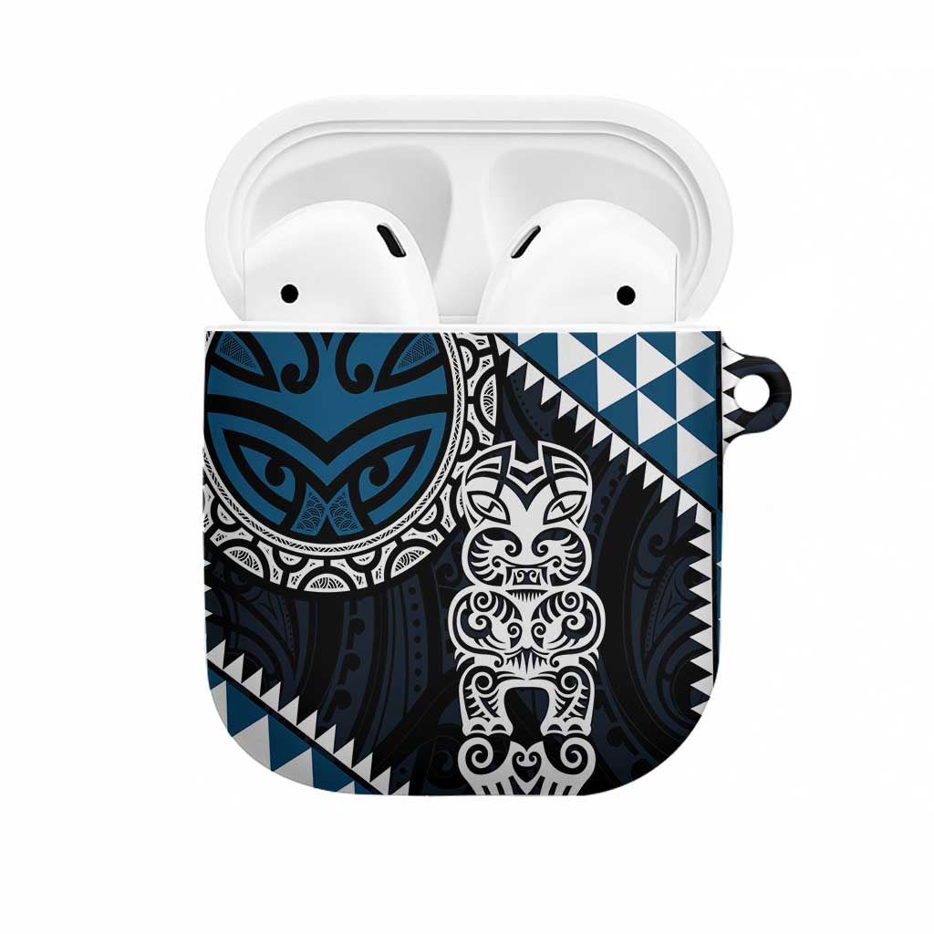 Blue Aotearoa Niho Taniwha AirPods Case Maori Mythology Tooth - Taniko Motifs - Aussie Hoodie