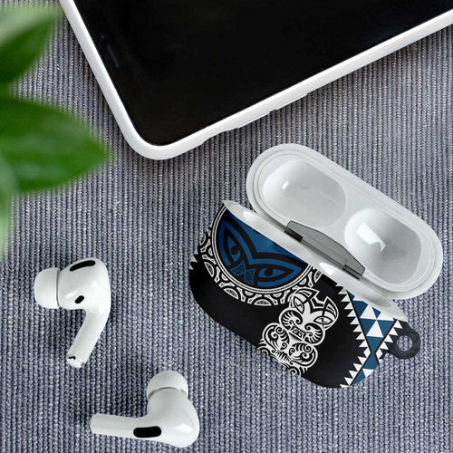 Blue Aotearoa Niho Taniwha AirPods Case Maori Mythology Tooth - Taniko Motifs - Aussie Hoodie