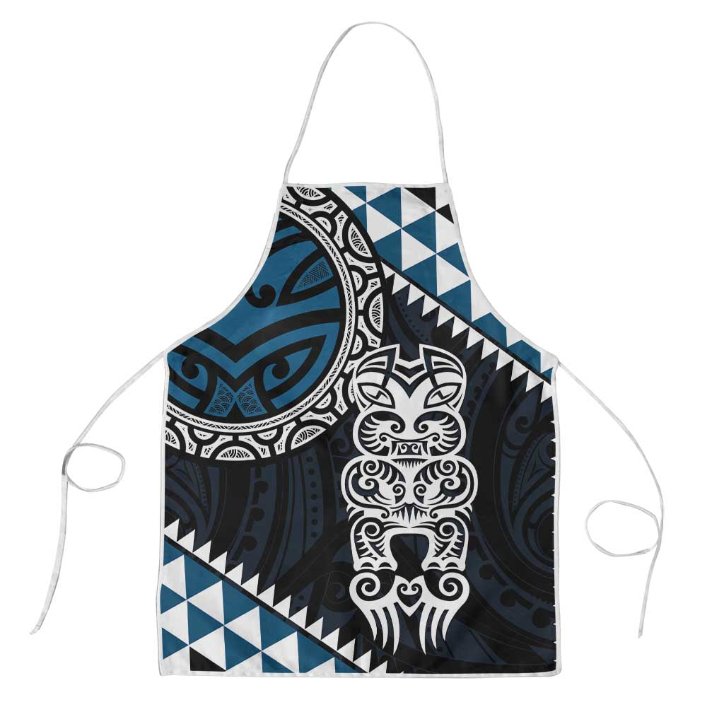 Blue Aotearoa Niho Taniwha Apron Maori Mythology Tooth - Taniko Motifs - Aussie Hoodie