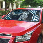 Blue Aotearoa Niho Taniwha Auto Sun Shade Maori Mythology Tooth - Taniko Motifs - Aussie Hoodie
