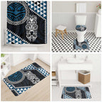 Blue Aotearoa Niho Taniwha Bathroom Set Maori Mythology Tooth - Taniko Motifs - Aussie Hoodie