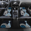 Blue Aotearoa Niho Taniwha Car Mats Maori Mythology Tooth - Taniko Motifs