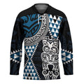 Blue Aotearoa Niho Taniwha Hockey Jersey Maori Mythology Tooth - Taniko Motifs - Aussie Hoodie