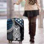 Blue Aotearoa Niho Taniwha Luggage Cover Maori Mythology Tooth - Taniko Motifs