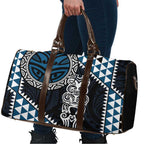 Blue Aotearoa Niho Taniwha Travel Bag Maori Mythology Tooth - Taniko Motifs - Aussie Hoodie