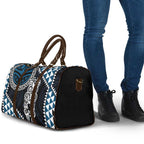 Blue Aotearoa Niho Taniwha Travel Bag Maori Mythology Tooth - Taniko Motifs - Aussie Hoodie