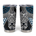 Blue Aotearoa Niho Taniwha Tumbler Cup Maori Mythology Tooth - Taniko Motifs