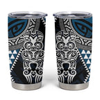 Blue Aotearoa Niho Taniwha Tumbler Cup Maori Mythology Tooth - Taniko Motifs