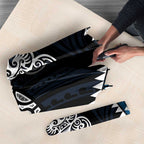 Blue Aotearoa Niho Taniwha Umbrella Maori Mythology Tooth - Taniko Motifs - Aussie Hoodie