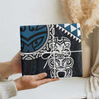 Blue Aotearoa Niho Taniwha Wrapping Paper Maori Mythology Tooth - Taniko Motifs - Aussie Hoodie