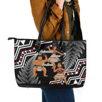Aotearoa Kapa Haka Leather Tote Bag 2025 Festival - Traditional Maori Dance