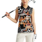 Aotearoa Kapa Haka Women Sleeveless Polo Shirt 2025 Festival - Traditional Maori Dance