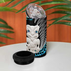 Aotearoa Taniko Paua Shell With Hei Tiki 4 in 1 Can Cooler Tumbler