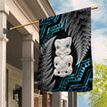 Aotearoa Taniko Paua Shell With Hei Tiki Garden Flag