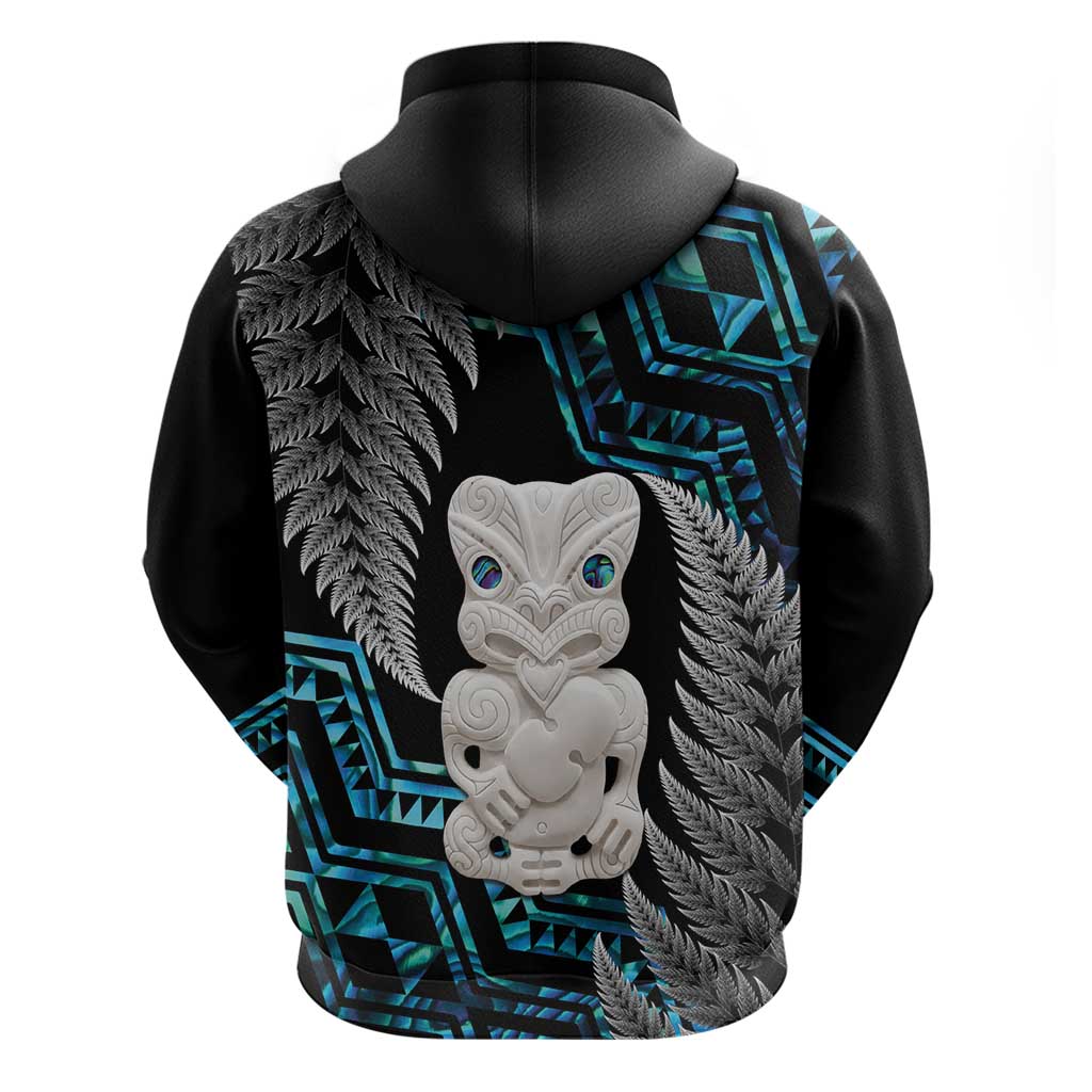 Aotearoa Taniko Paua Shell With Hei Tiki Hoodie