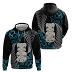 Aotearoa Taniko Paua Shell With Hei Tiki Hoodie