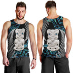 Aotearoa Taniko Paua Shell With Hei Tiki Men Tank Top
