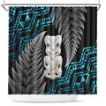 Aotearoa Taniko Paua Shell With Hei Tiki Shower Curtain