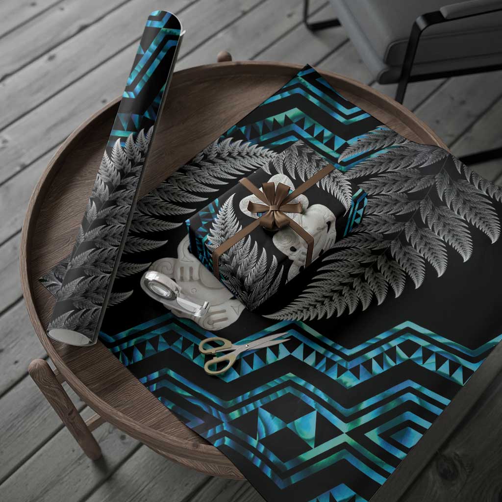 Aotearoa Taniko Paua Shell With Hei Tiki Wrapping Paper - Aussie Hoodie