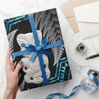 Aotearoa Taniko Paua Shell With Hei Tiki Wrapping Paper - Aussie Hoodie