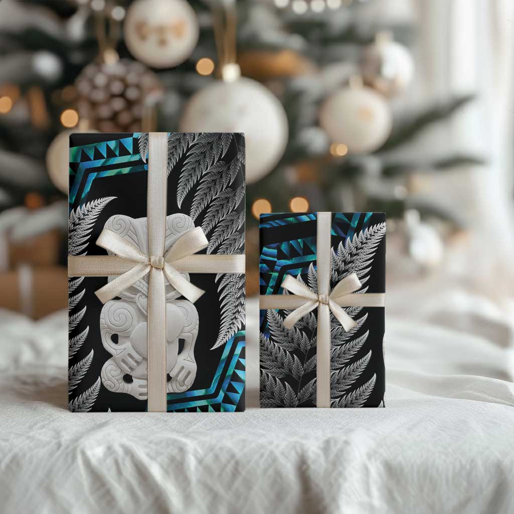 Aotearoa Taniko Paua Shell With Hei Tiki Wrapping Paper - Aussie Hoodie