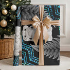 Aotearoa Taniko Paua Shell With Hei Tiki Wrapping Paper - Aussie Hoodie
