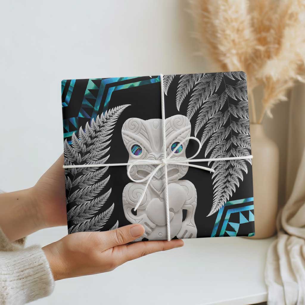 Aotearoa Taniko Paua Shell With Hei Tiki Wrapping Paper - Aussie Hoodie