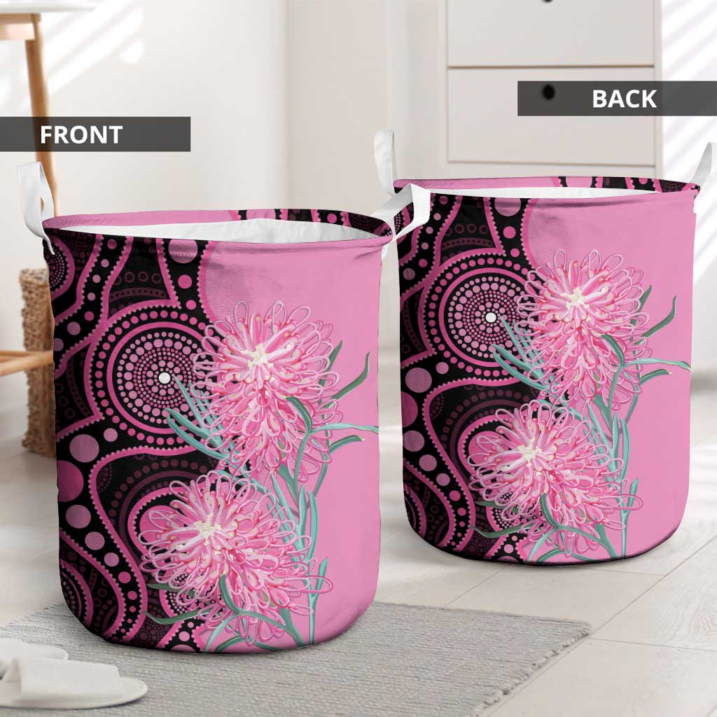Australia Grevillea Laundry Basket Aussie Native Spider Flower Indigenous Art