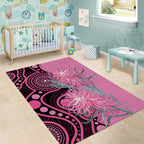 Australia Grevillea Area Rug Aussie Native Spider Flower Indigenous Art