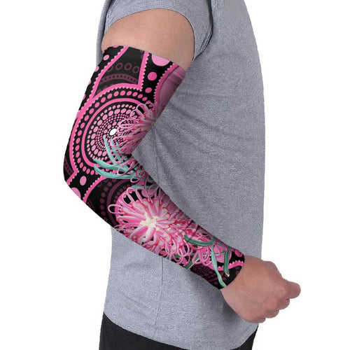 Australia Grevillea Arm Sleeves Aussie Native Spider Flower Indigenous Art