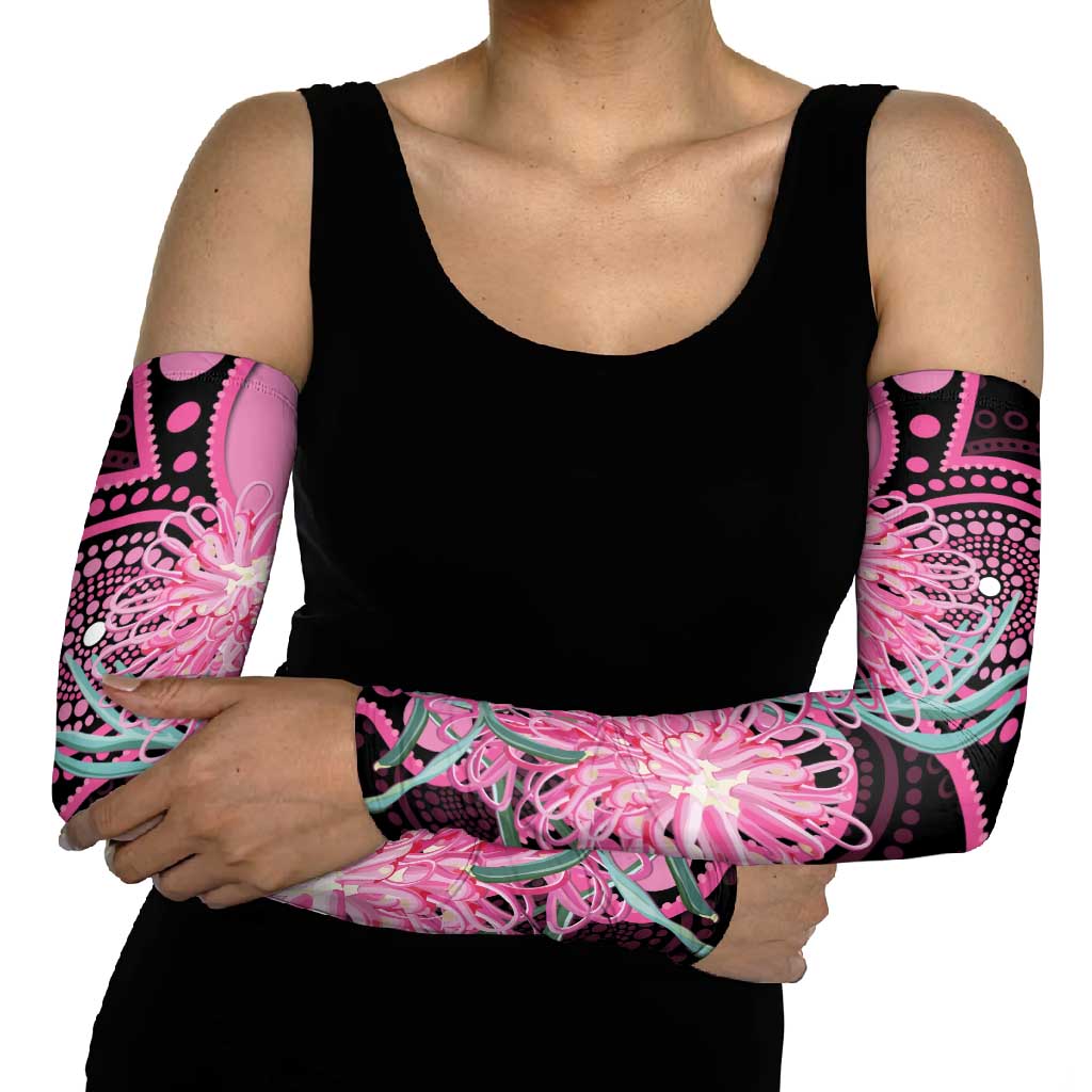 Australia Grevillea Arm Sleeves Aussie Native Spider Flower Indigenous Art