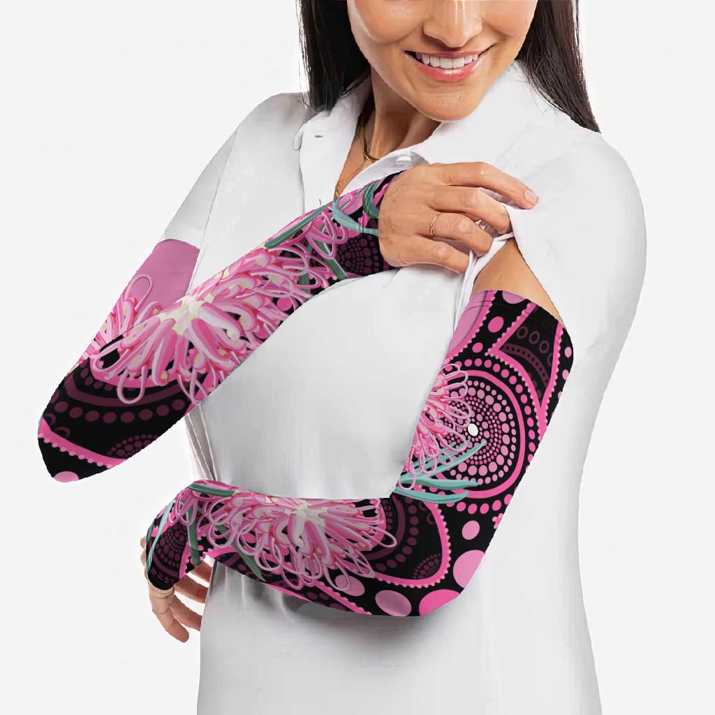 Australia Grevillea Arm Sleeves Aussie Native Spider Flower Indigenous Art