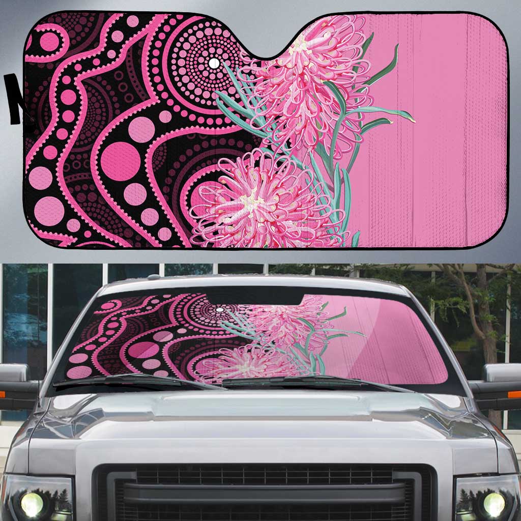 Australia Grevillea Auto Sun Shade Aussie Native Spider Flower Indigenous Art