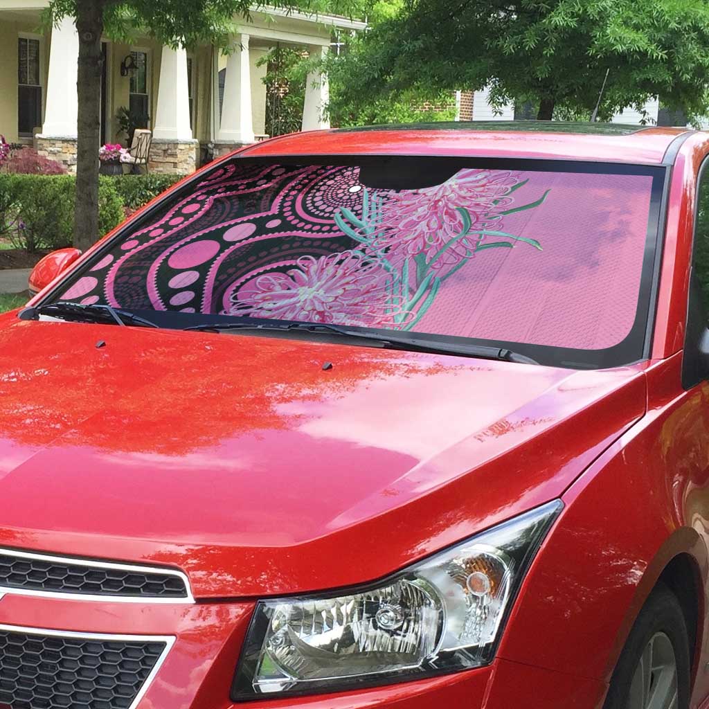 Australia Grevillea Auto Sun Shade Aussie Native Spider Flower Indigenous Art