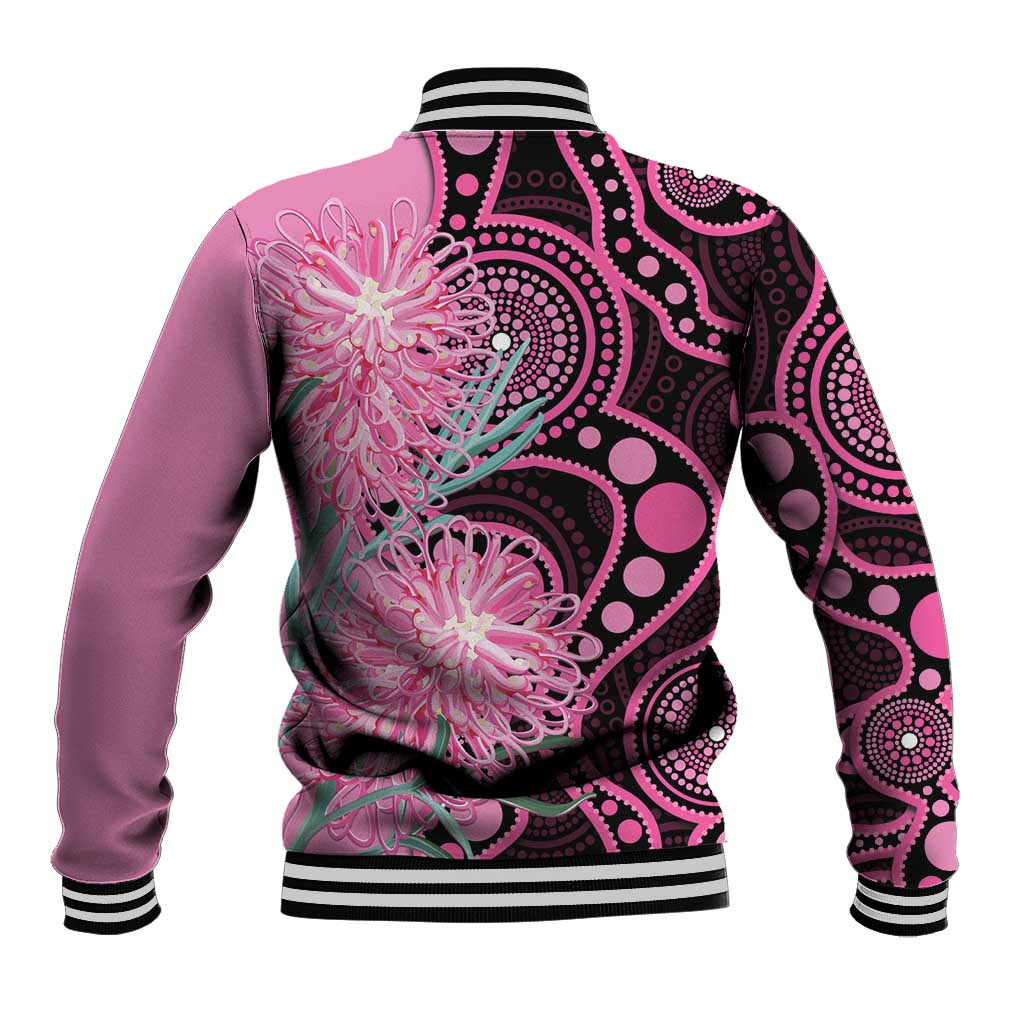 Australia Grevillea Baseball Jacket Aussie Native Spider Flower Indigenous Art