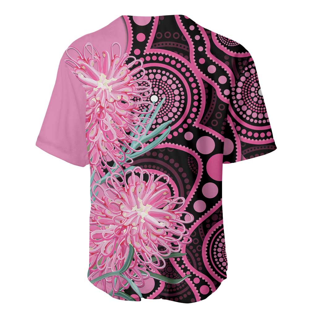 Australia Grevillea Baseball Jersey Aussie Native Spider Flower Indigenous Art