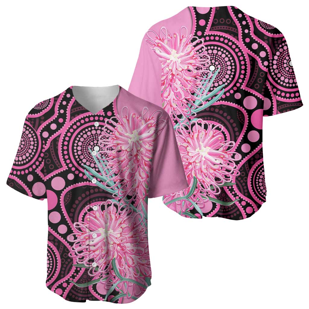 Australia Grevillea Baseball Jersey Aussie Native Spider Flower Indigenous Art