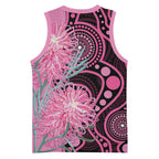 Australia Grevillea Basketball Jersey Aussie Native Spider Flower Indigenous Art