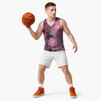 Australia Grevillea Basketball Jersey Aussie Native Spider Flower Indigenous Art