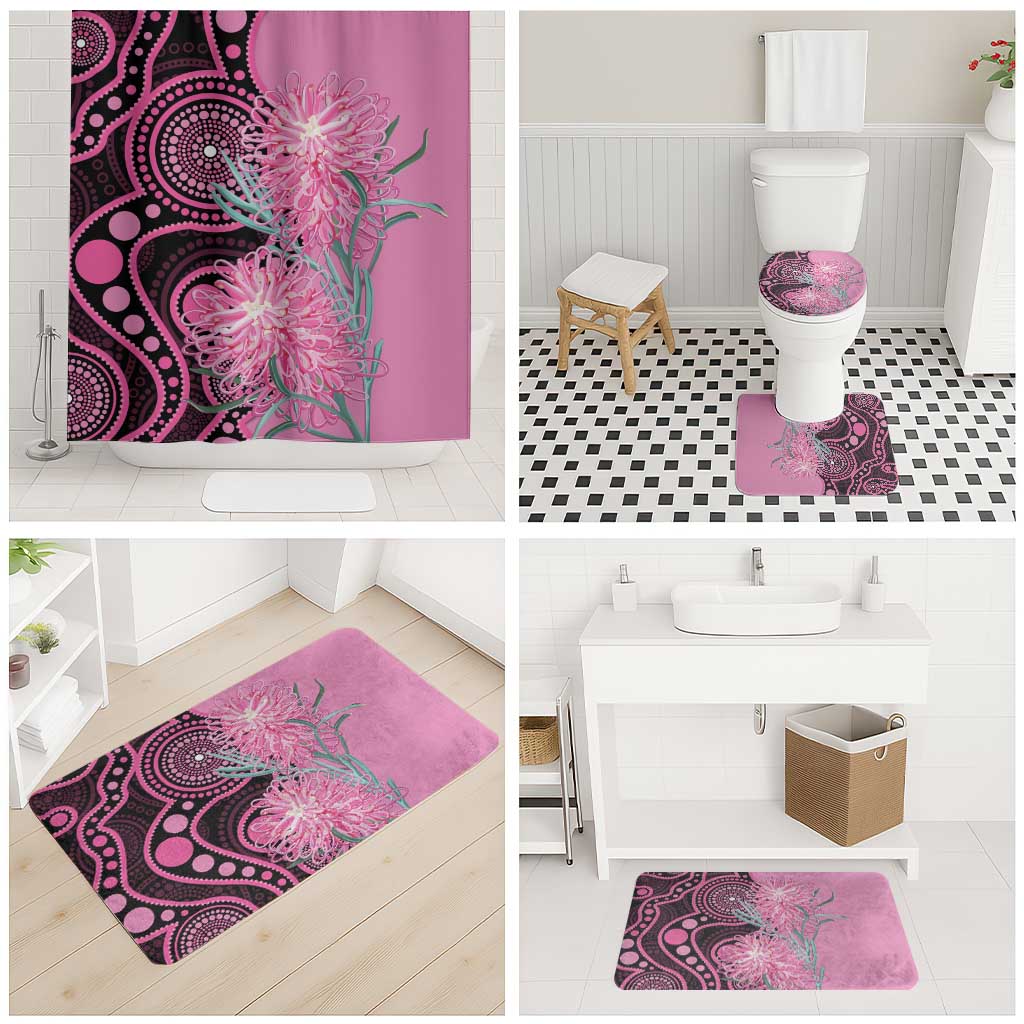 Australia Grevillea Bathroom Set Aussie Native Spider Flower Indigenous Art