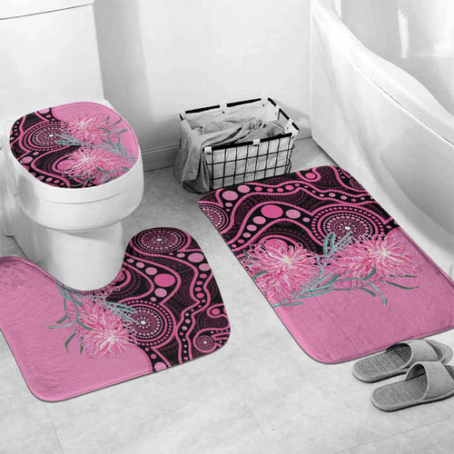 Australia Grevillea Bathroom Set Aussie Native Spider Flower Indigenous Art