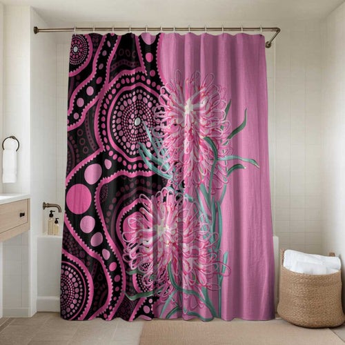 Australia Grevillea Bathroom Set Aussie Native Spider Flower Indigenous Art