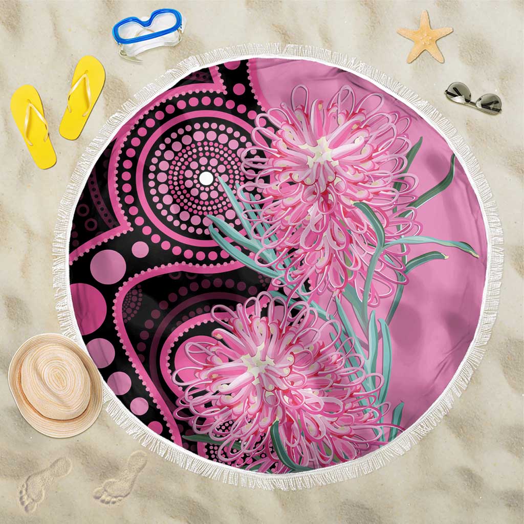 Australia Grevillea Beach Blanket Aussie Native Spider Flower Indigenous Art