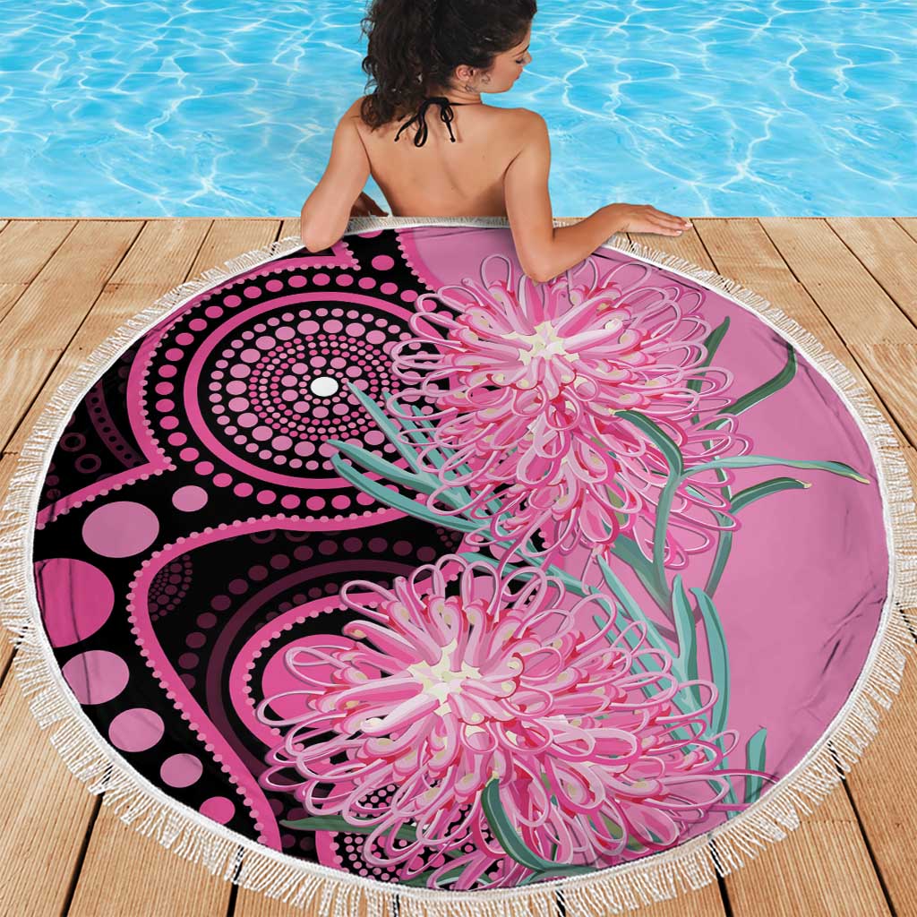 Australia Grevillea Beach Blanket Aussie Native Spider Flower Indigenous Art