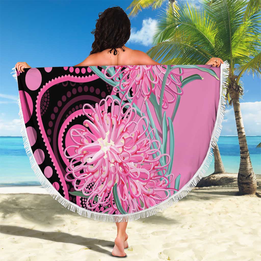 Australia Grevillea Beach Blanket Aussie Native Spider Flower Indigenous Art